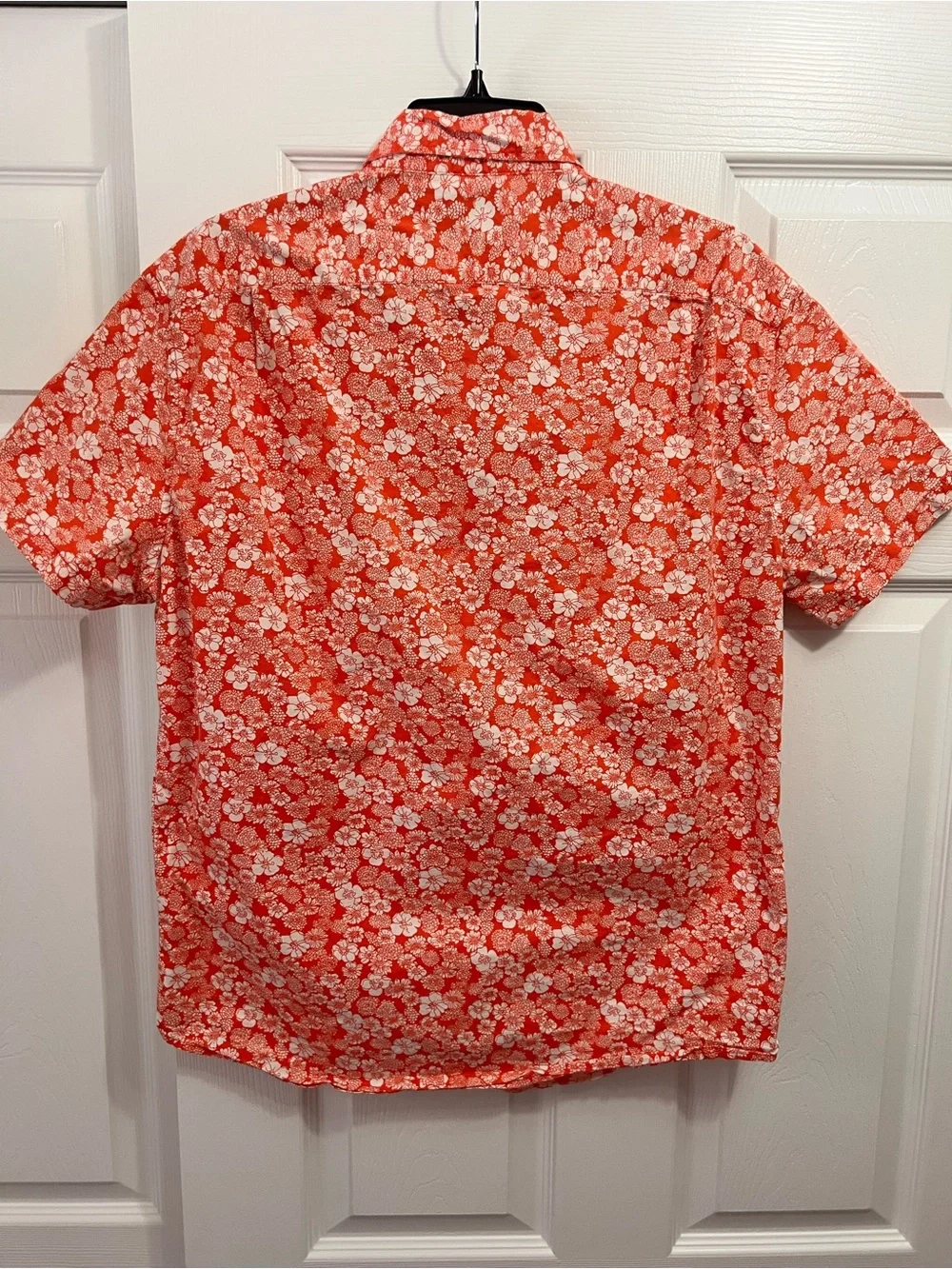 J. Crew Coral Floral Short-Sleeve Button-Down Shirt